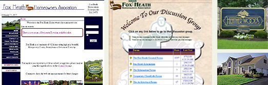Website Design for The Fox Heath Homeowners Association in Collegeville PA